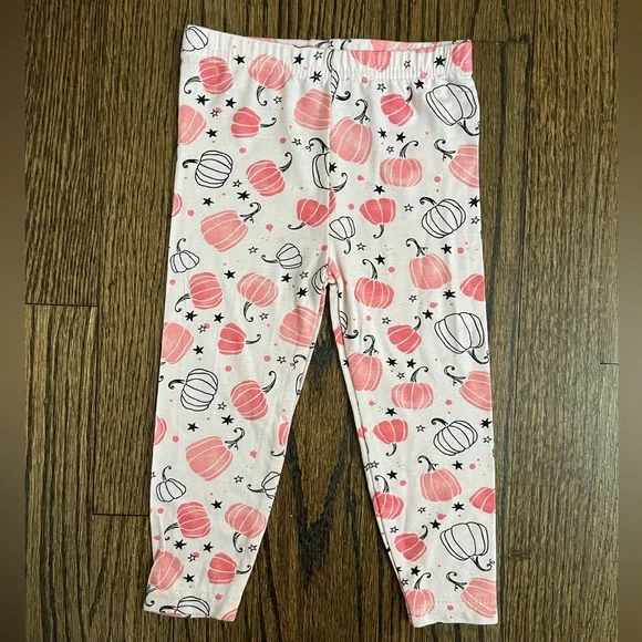 Tres Beau Et Belle Pink Pumpkin Toddler Pajama Set 12M New - Picture 4 of 5